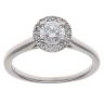 Platinum 0.65ct Brilliant Cut Diamond Cluster Ring