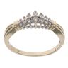 9ct Yellow Gold 0.25ct Brilliant Cut Diamond Cluster Ring