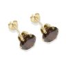 9ct Yellow Gold Brown Cubic Zirconia Stud Earrings 7mm