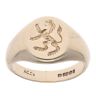 9ct Yellow Gold Lion Signet Ring