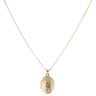 Gold Plated Silver Floral Locket and Chain 18"