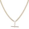 9ct Yellow Gold Albert Curb T-Bar Chain 18"