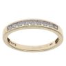 9ct Yellow Gold 0.25ct Brilliant Cut Diamond Half Eternity Ring