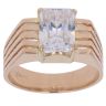 18ct Yellow Gold Cubic Zirconia Single Stone Ring