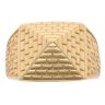 Silver Gold Plated Pyramid Ring