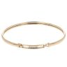 9ct Yellow Gold 0.05ct Diamond Bangle