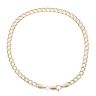9ct Yellow Gold Flat Curb Bracelet 8"