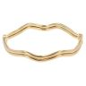 18ct Yellow Gold Double Wave Hinged Bangle