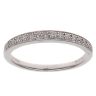 14ct White Gold 0.15ct Diamond Half Eternity Ring