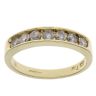 18ct Yellow Gold 0.50ct Brilliant Cut Diamond Half Eternity Ring