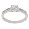 18ct White Gold 0.55ct Princess Cut Diamond Solitaire Ring