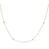 22ct Yellow and White Gold Slash Bead Chain 16"