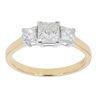 18ct Yellow Gold Est 1.23cts Princess Cut Diamond Trilogy Ring by Anya Belle