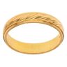 22ct Yellow Gold Patterned Wedding Band 3.7mm