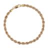 9ct Yellow Gold Rope Bracelet 7.5"