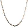 9ct Yellow White and Rose Gold Infinity Chain 18"