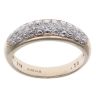 9ct Yellow Gold 0.15ct Brilliant Cut Diamond Fancy Ring
