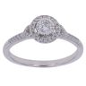 9ct White Gold 0.25ct Diamond Cluster Ring