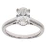 Platinum 1.02ct Oval Cut Lab Grown Diamond Solitaire Ring