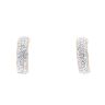 9ct Yellow Gold Crystal Half Hoop Earrings