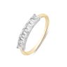 9ct Yellow Gold 0.70ct Lab Grown Diamond Emerald Cut Eternity Ring
