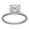 9ct White Gold 3.18ct Brilliant Cut Lab Grown Diamond Solitaire Ring