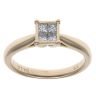 9ct Yellow Gold 0.25ct Princess Cut Diamond Cluster Ring