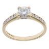 9ct Yellow Gold Moissanite Ring