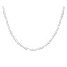 Silver Curb Chain 20" By Icesia