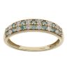 9ct Yellow Gold 0.50ct Brilliant Cut Green And Colourless Diamond Ring