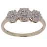 9ct Yellow Gold 0.25ct Brilliant Cut Diamond Cluster Ring