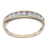 9ct Yellow Gold Cubic Zirconia Eternity Ring
