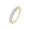 9ct Yellow Gold 0.50ct Lab Grown Diamond Half Eternity Ring