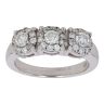 18ct White Gold 1.25ct Brilliant Cut Diamond Cluster Ring