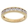 18ct Yellow Gold 0.75ct Brilliant Cut Diamond Half Eternity Ring