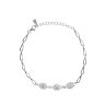 Sterling Silver Cubic Zirconia Cluster Bracelet 8.5" by Icesia
