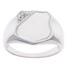 Silver Shield Signet Ring By Icesia