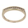 9ct Yellow and White Gold 0.20ct Brilliant Cut Diamond Half Eternity Ring