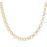 9ct Yellow Gold Patterned and Plain Belcher Chain 20"