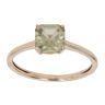 9ct Yellow Gold Prasiolite Single Stone Ring
