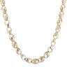 9ct Yellow Gold Patterned Tulip Chain 24"