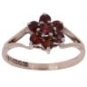 9ct Yellow Gold Garnet Cluster Ring