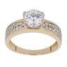9ct Yellow Gold Cubic Zirconia Single Stone Ring