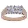 9ct Yellow Gold Cubic Zirconia Cluster Ring