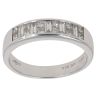 18ct White Gold 0.40ct Princess And Baguette Cut Diamond Fancy Ring