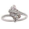 9ct White Gold 0.28ct Brilliant Cut Diamond Cluster Ring
