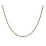 14ct Yellow And White Gold Tube Link Chain 24"