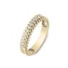 9ct Yellow Gold Thick B And Natural Diamond Eternity Ring