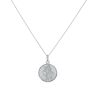 Silver St Christopher Pendant and Chain 18" By Icesia