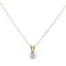 18ct Yellow Gold 0.30ct Brilliant Cut Diamond Pendant And Chain 18"